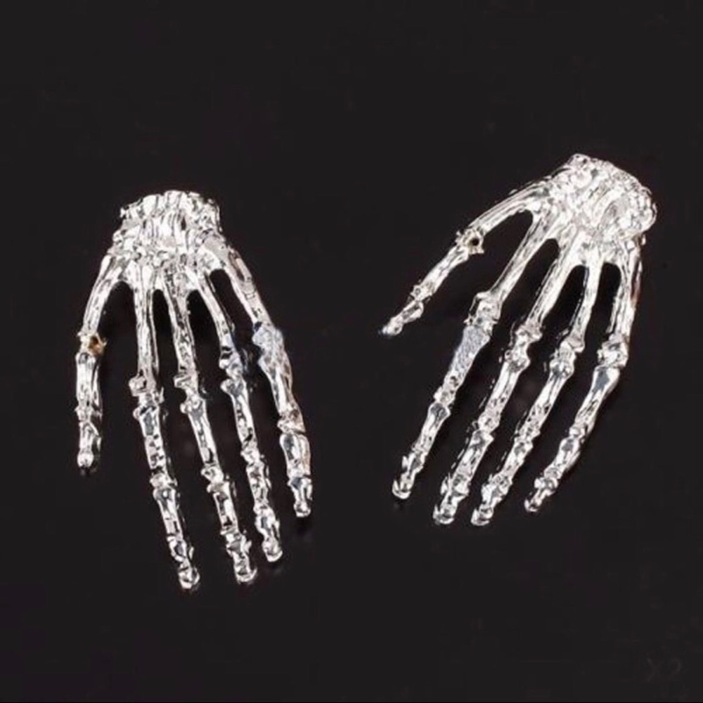 Skeleton Hand Earrings